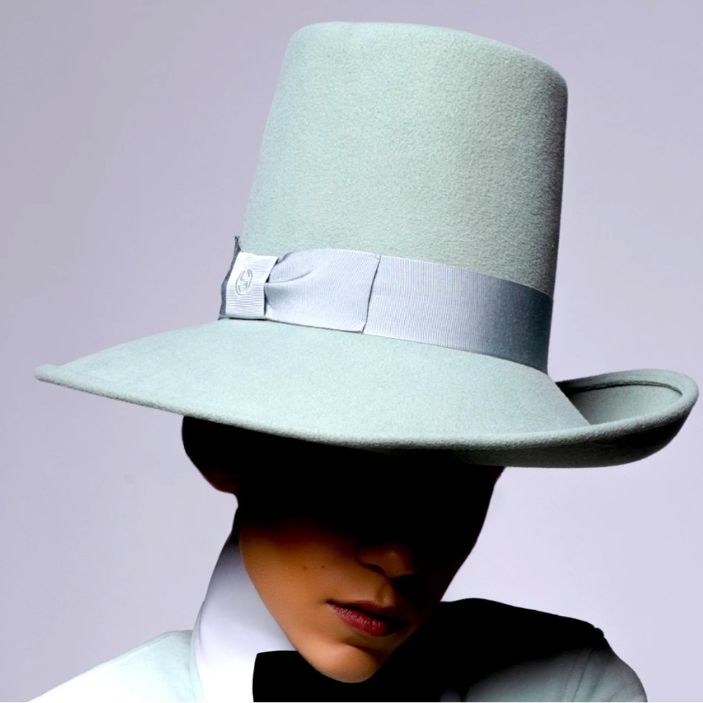 Gucci Wide Brim Wool Felt Hat